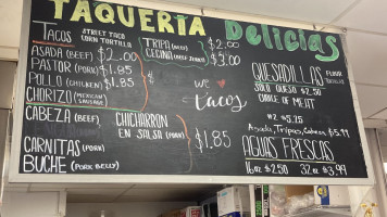 Taqueria Delicias menu