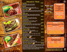 Cinco Villa menu