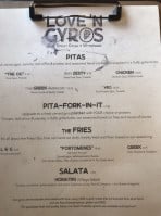 Love ‘n Gyros menu