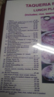 Taqueria Rello menu