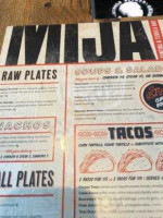 Mija Cantina Tequila menu