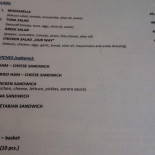 Bistro Baškotin Cardápio