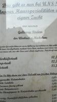 Landgasthof Deutsches Haus menu