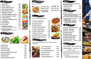 Kobe Hibachi Grill Sushi menu