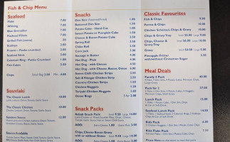 Kay's Takeaway menu