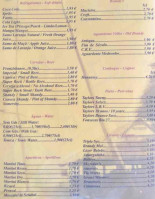 A Barraca menu