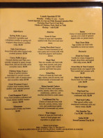 Thai Tasty menu