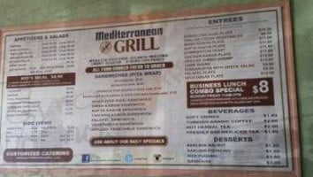 Mediterranean Grill menu