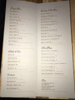 Prairie Fire menu