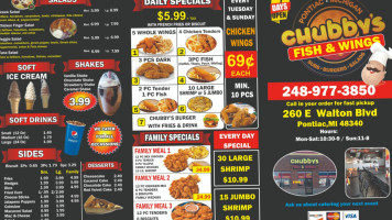 Chubby's Pizza And Wings food