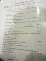 Rainier Bbq menu