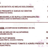Tuarca Speisekarte