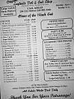 Original Englunds Deli Sub Shop menu