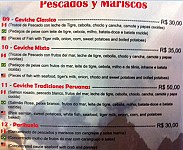 Tradiciones Peruanas menu