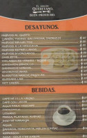 ' ' El Rincon Queretano menu