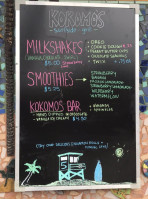 Kokomo's Surfside Grill menu