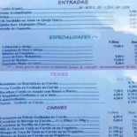 O Abrigo Do Peixe Menu