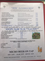 Pepper Tree Sausage House menu