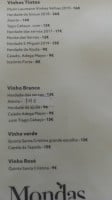 Mondas Casa Alentejana menu