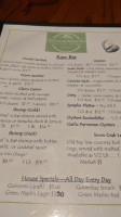 Green Marlin menu