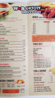 Wnb Factory Wings Burger menu