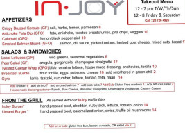 Injoy menu