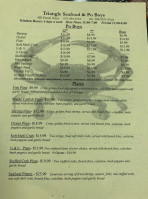 Triangle Seafood Po Boy menu