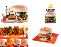 Supremas Hamburguesas Al Carbon food