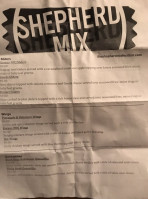 The Shepherd Mix Food menu