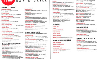Antioch Grill menu
