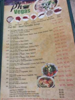 Pho Vegas menu