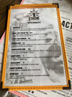 Stache International menu