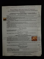 Puerto Madero menu
