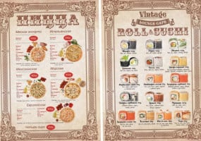 Vintage Lounge Cafe menu