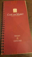 Cafe Am Markt menu