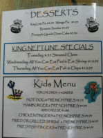 King Neptune menu