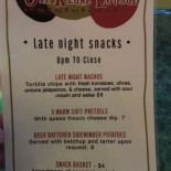 Off Regal Lounge Cardápio