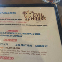 Evil Horse Brewing Company food