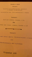 Köket menu