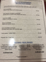 El Salvadoreno Pupuseria menu