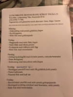 Restaurang menu
