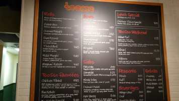 Toosso menu
