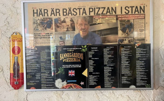Sannegårdens Pizzeria menu