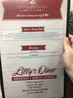 Flo's Burger Diner menu