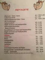 Pfeffermühle menu