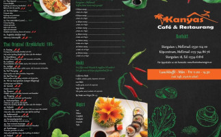 Kanyas Café Restaurang (mellerud) menu