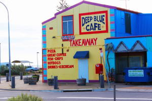 Deep Blue Cafe outside