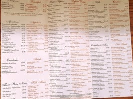 Parador Latino menu