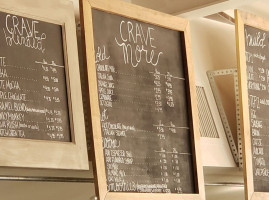 Crave Coffee Tea menu