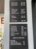 Modern Coffee menu